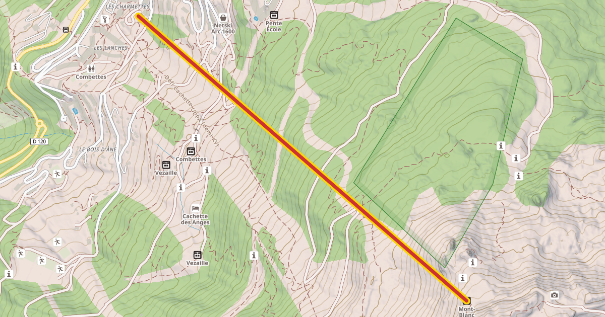 Map preview of Mont-Blanc