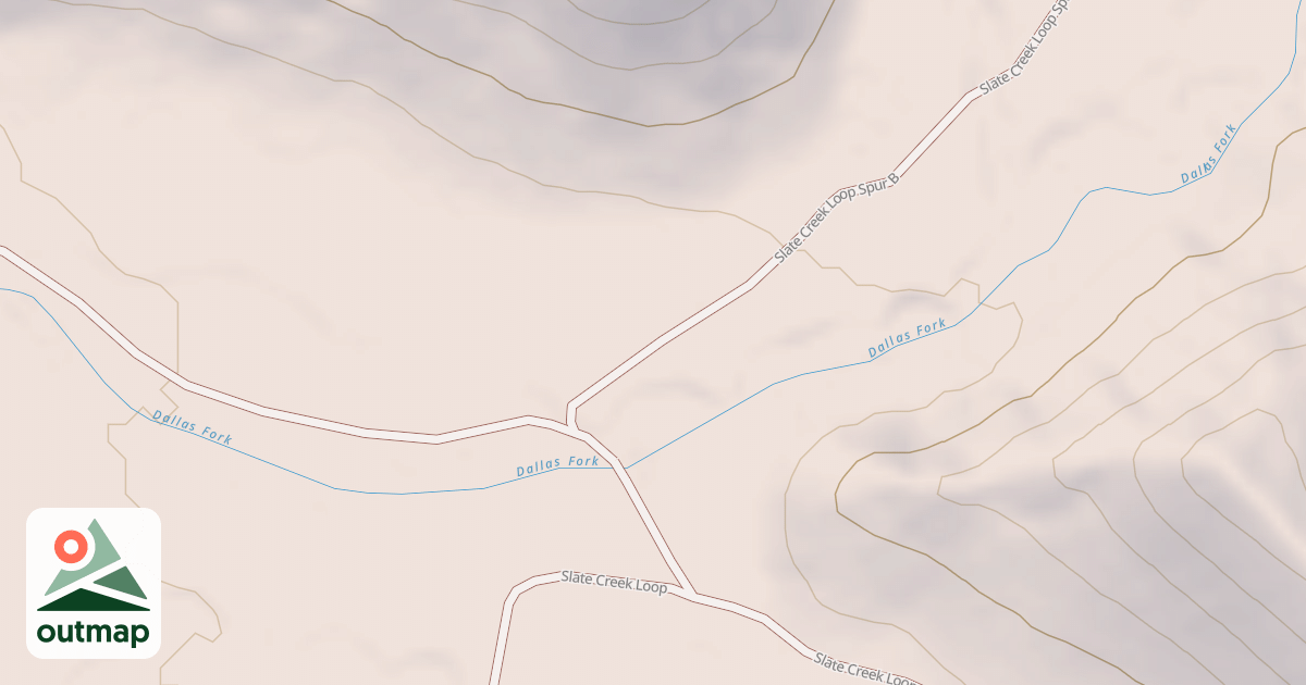 Map of Dallas Fork Snowmobile