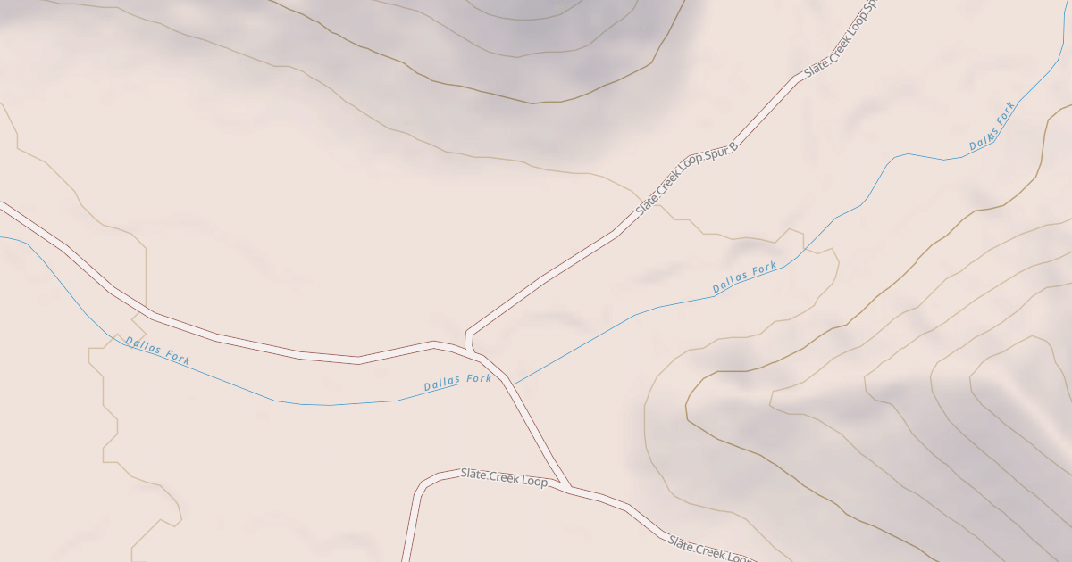 Map preview of Dallas Fork Snowmobile