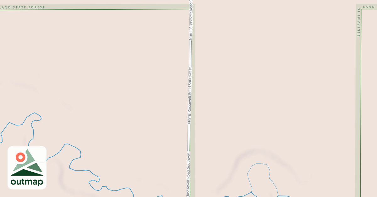 Map of Warroad/Roseau Trails