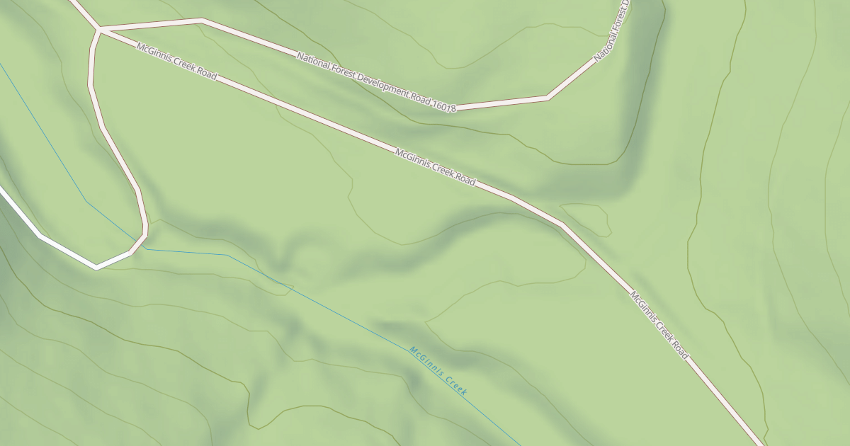 Map preview of MCGINNIS CREEK