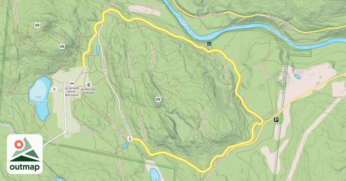 Map of A1 Grande-Allée