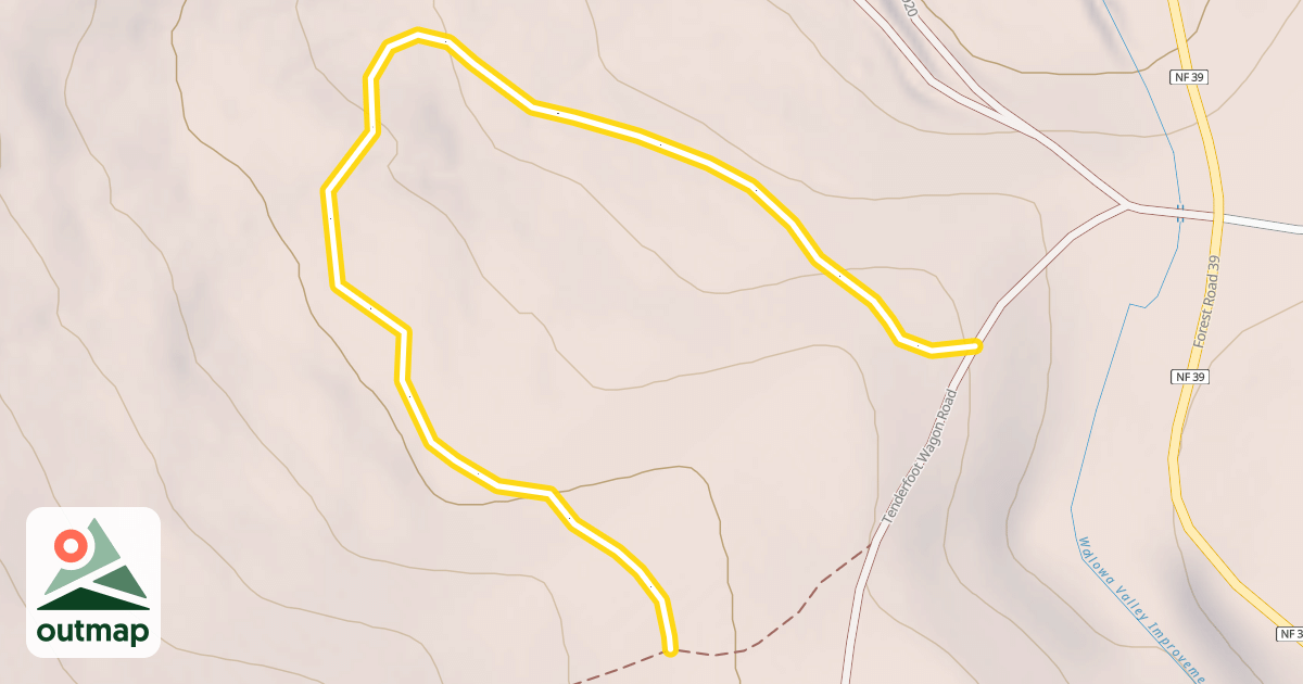 Map of Devil's View Trail