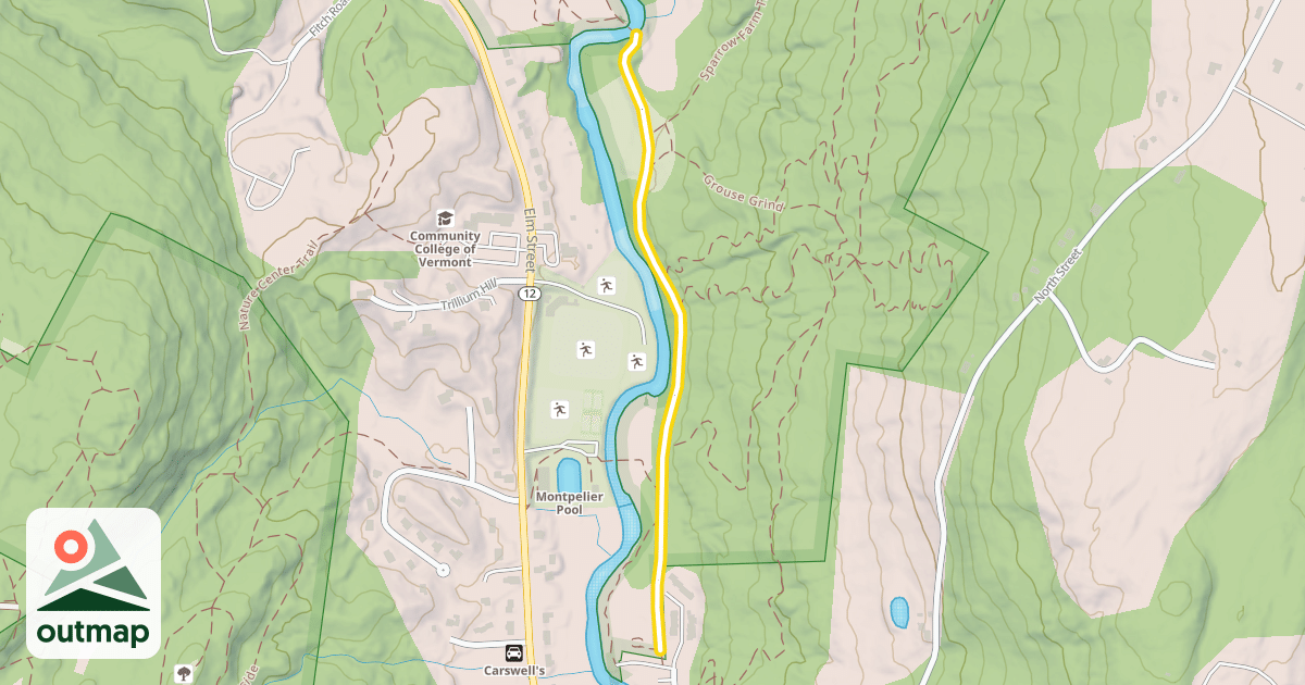 Map of North Branch River Path