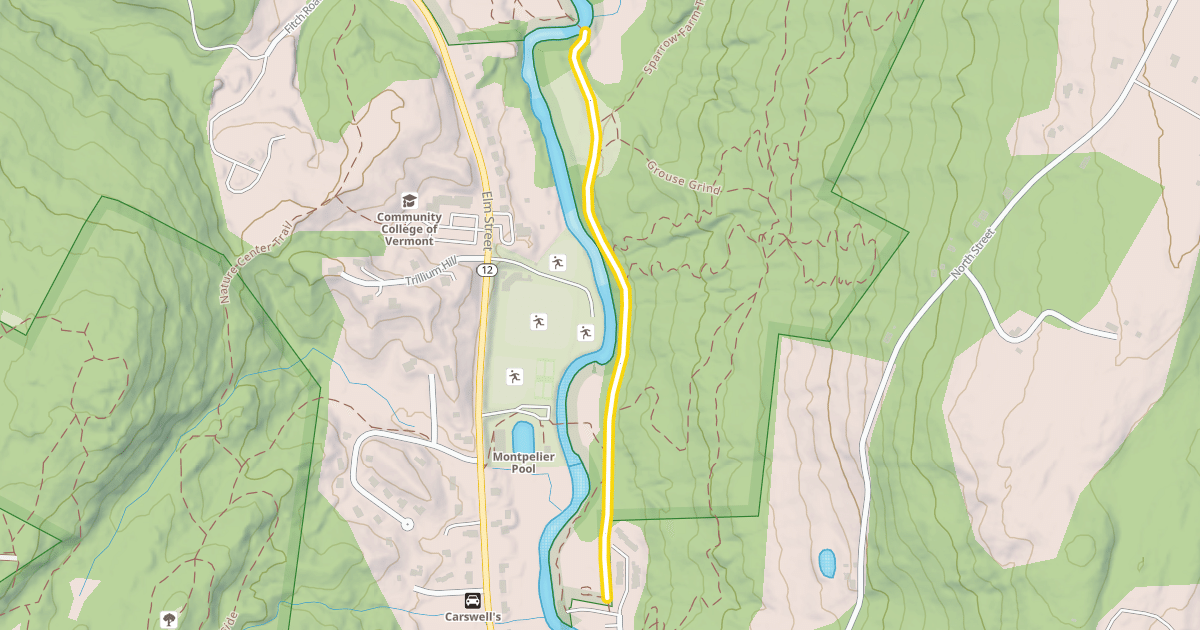 Map preview of North Branch River Path