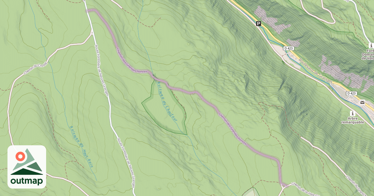 Map of Chemin des Grandes Ronces