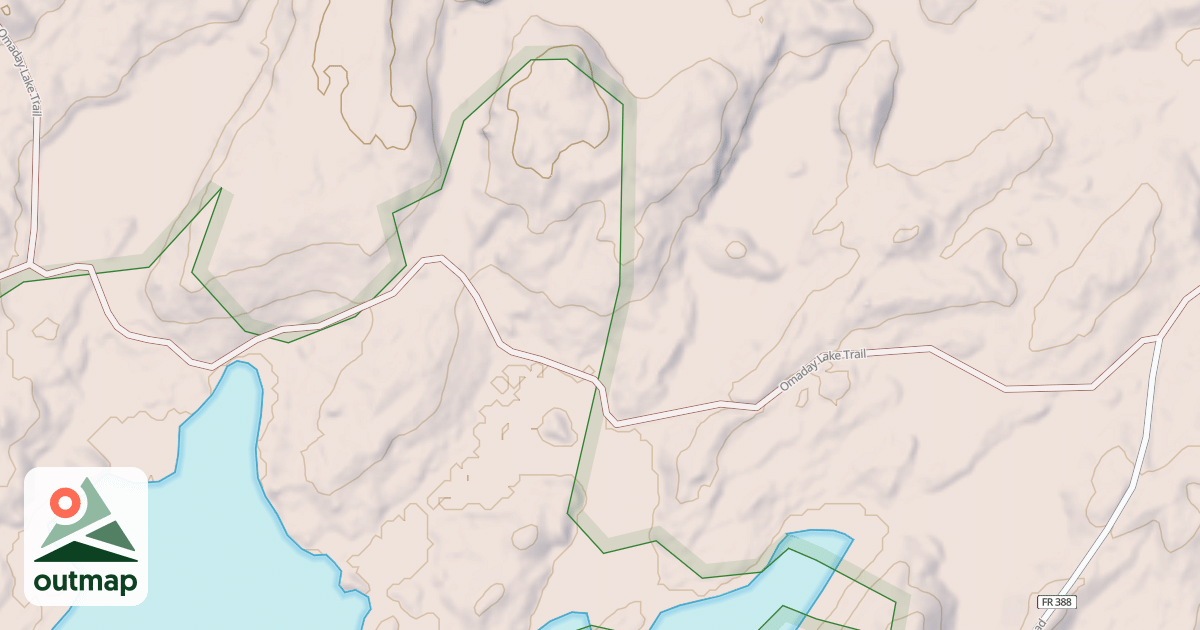 Map of OMADAY LAKE