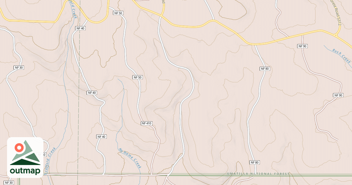 Map of USFS Motor Vehicle Use Map Roads {AB6F5A10-640A-4D45-8D91-3B5B838B84AF}