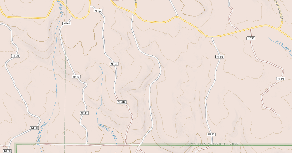 Map preview of USFS Motor Vehicle Use Map Roads {AB6F5A10-640A-4D45-8D91-3B5B838B84AF}