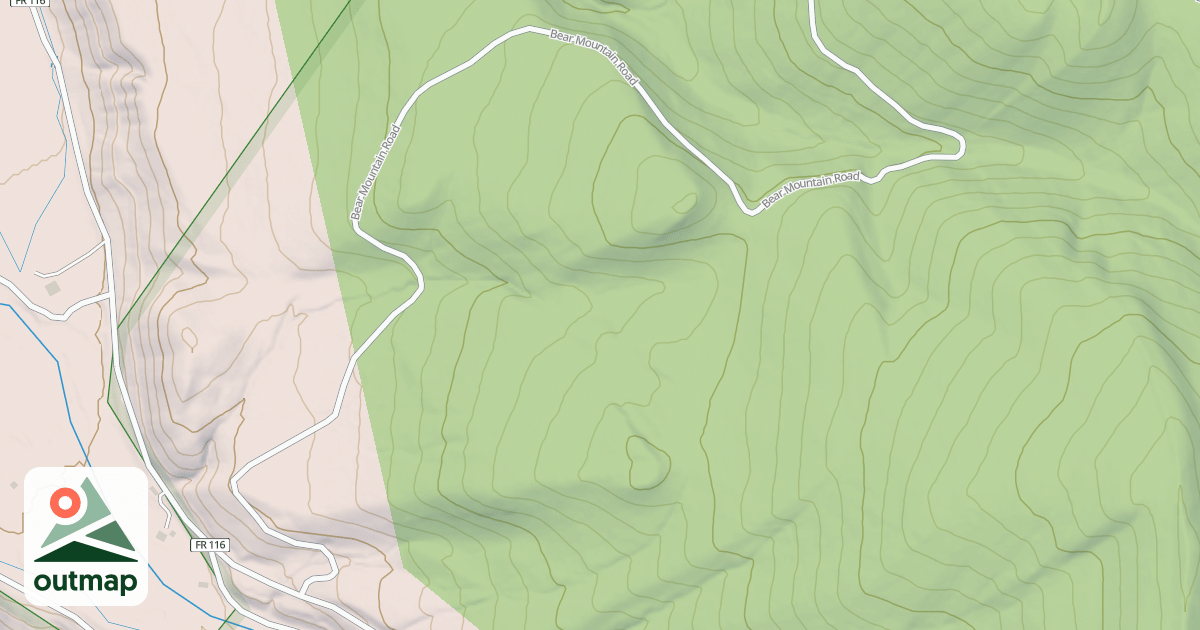 Map of BEAR MTN