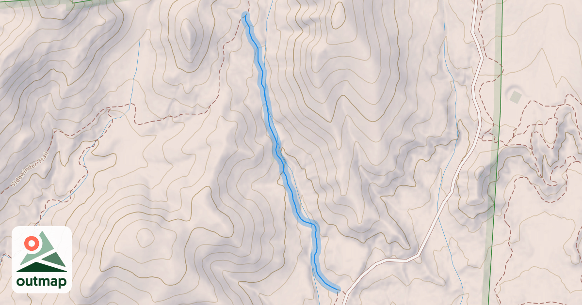 Map of Cowboy Upper Trail