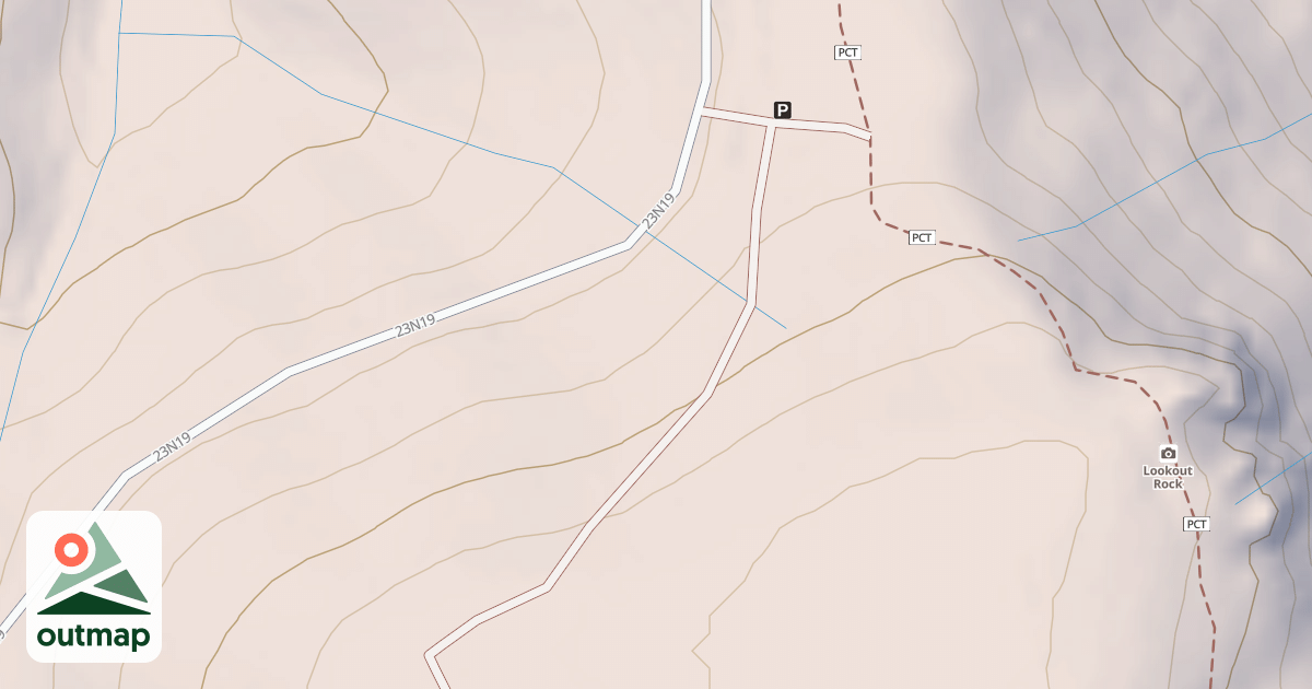Map of BEAR CR LOOKOUT ROCK SPUR I