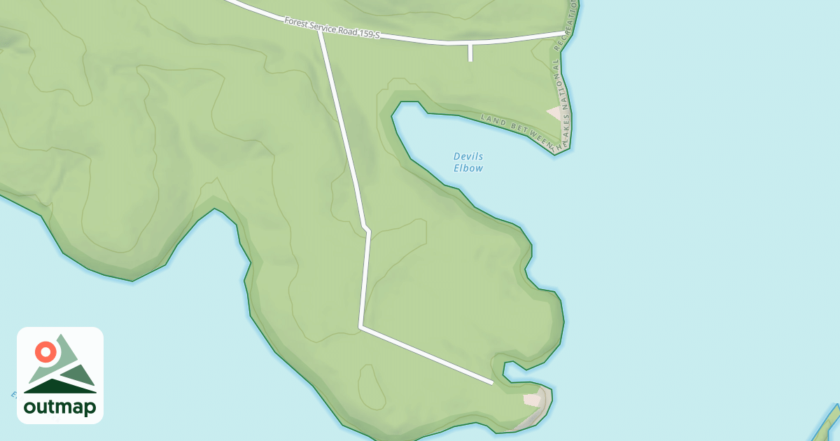 Map of TBD, SERVES BACKCOUNTRY CAMPS