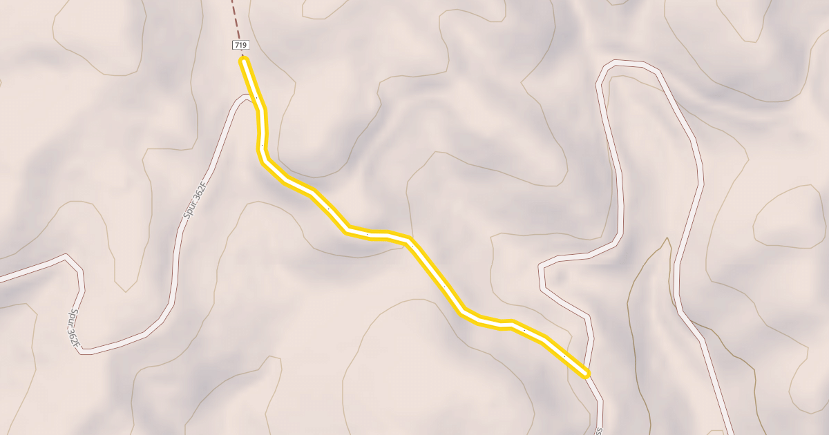 Map preview of Skyline Yurt Access