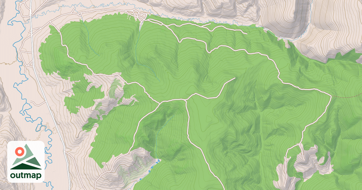 Map of EAST FORK RIDGE