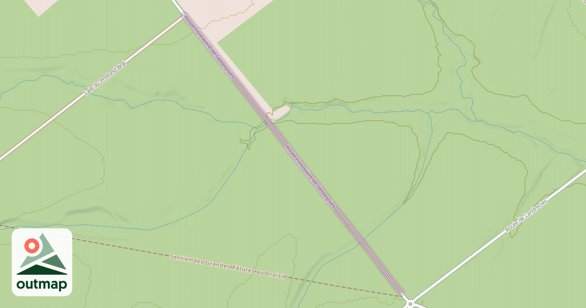 Map of Route Forestière de Sassegnies