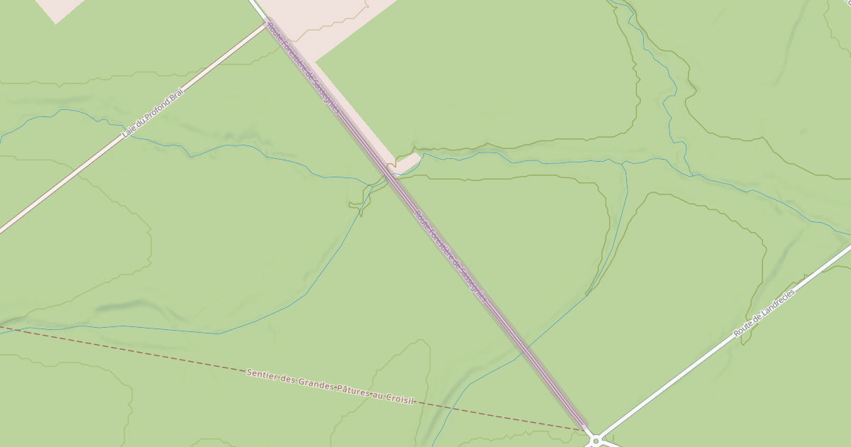 Map preview of Route Forestière de Sassegnies