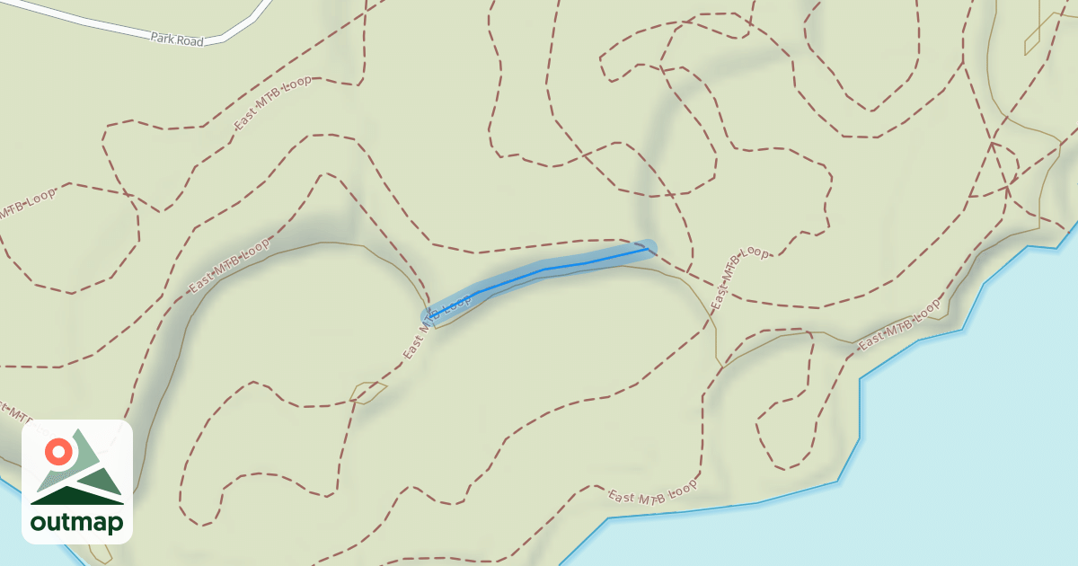 Map of East MTB Loop
