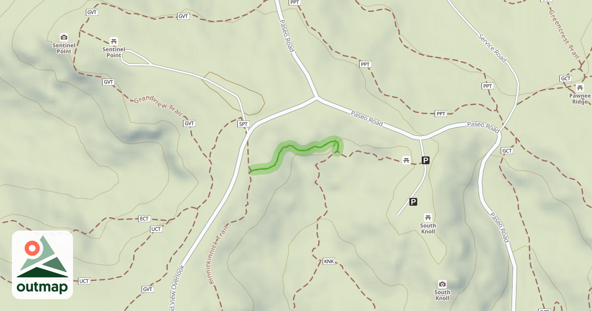 Map of Sentinel Point Trail