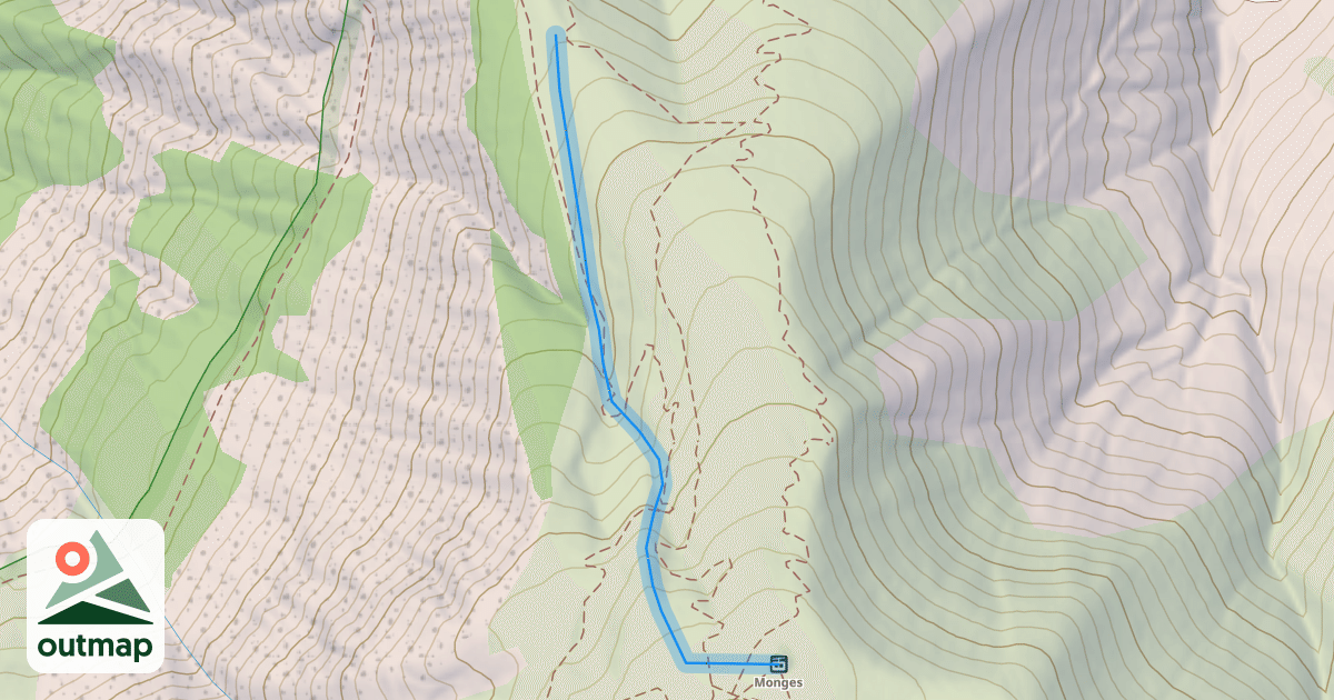 Map of La Crête des Mélèzes