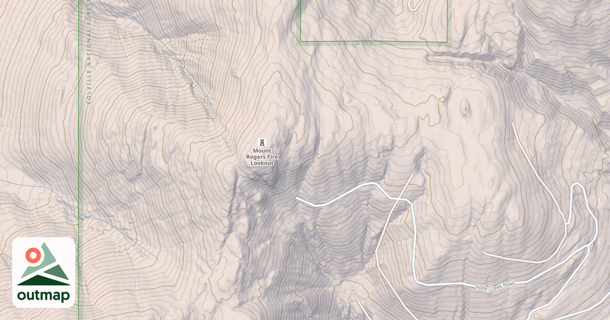 Map of Gillette Ridge Spur