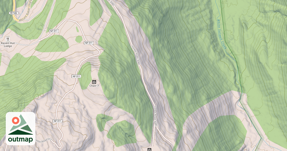 Map of SALMON RIDGE