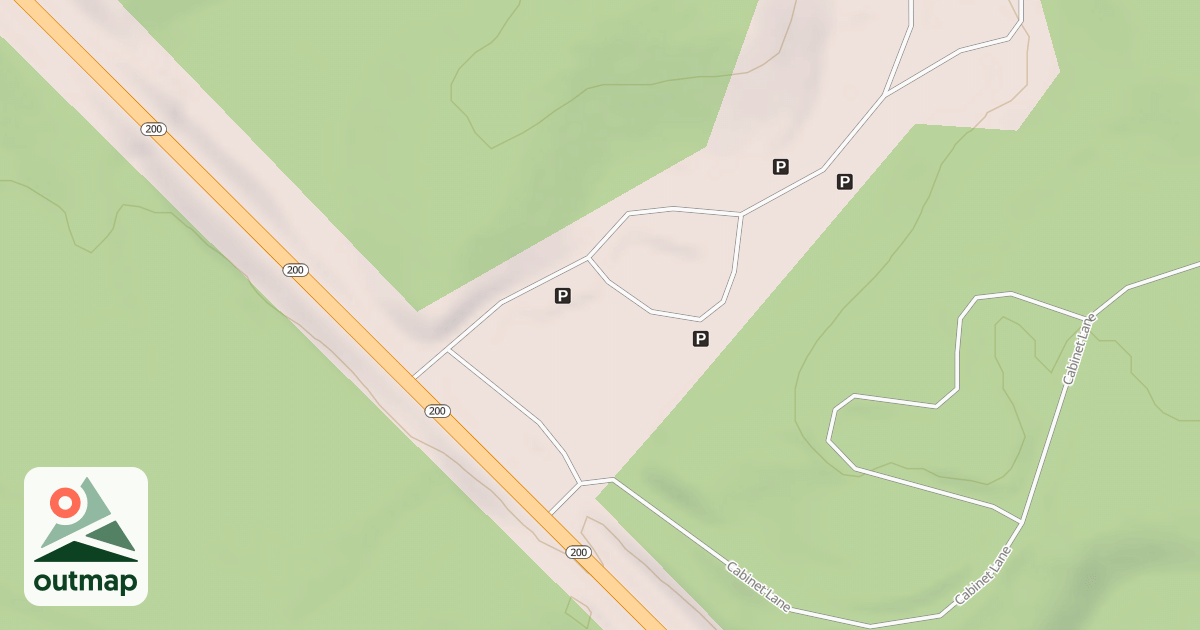 Map of CABINET RANGER STATION