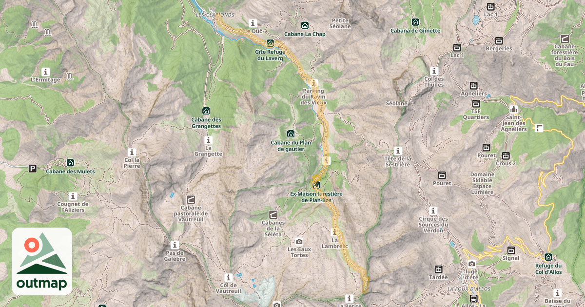 Map of Les Trois Évëchés — Les Clarionds