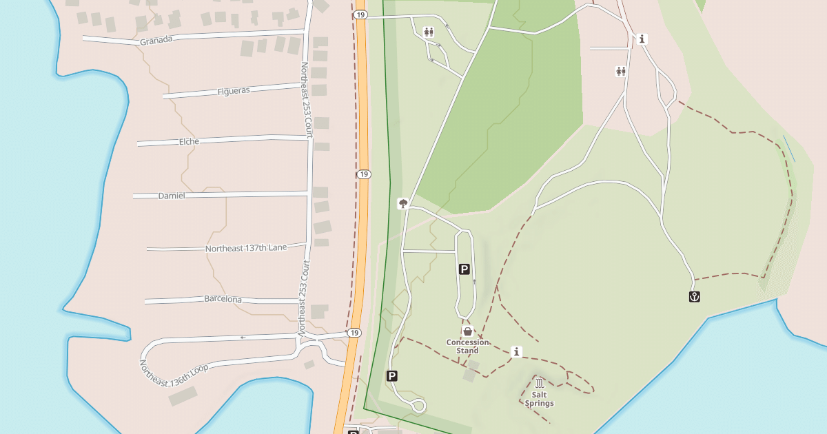Map preview of SALT SPRINGS CAMP