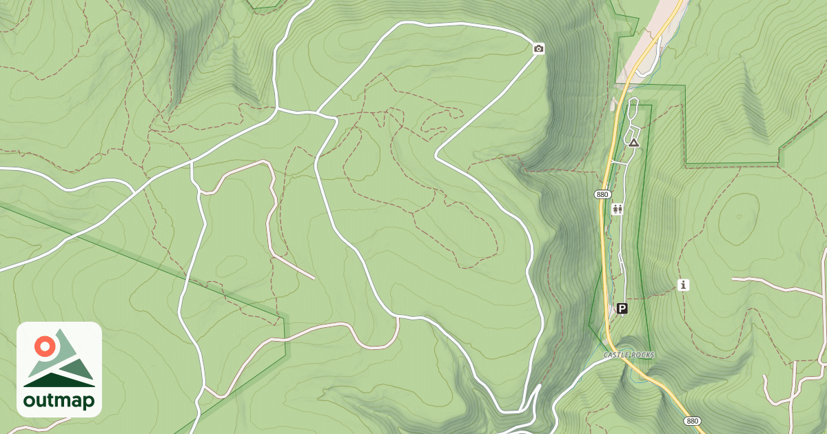 Map of Tiadaghton State Forest Snowmobile Trails