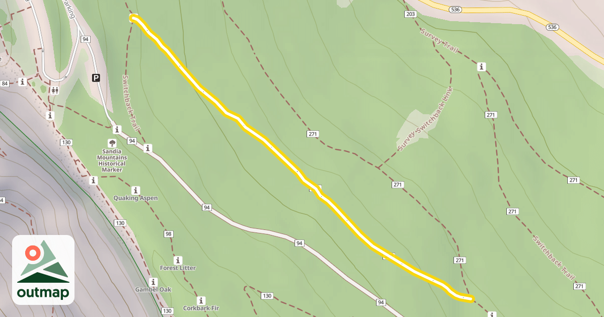 Map of Buried Cable Trail