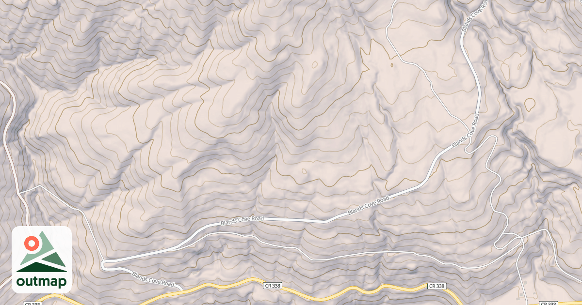 Map of BLANDS COVE