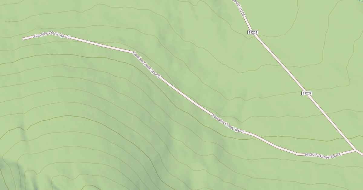 Map preview of HAWKINS CREEK SPUR C
