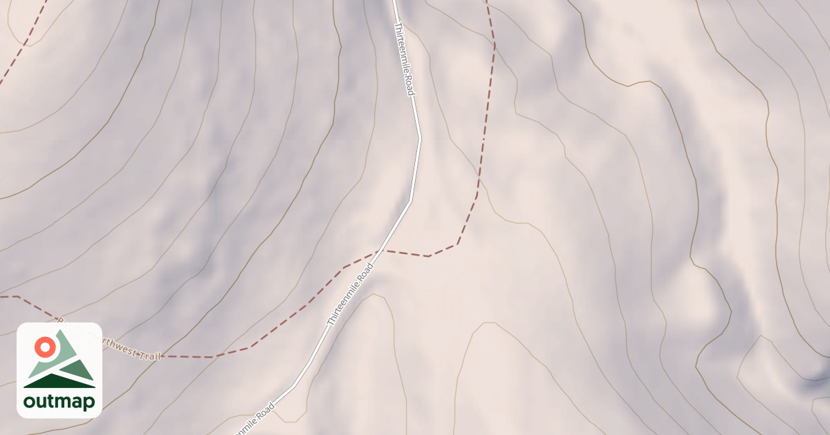 Map of COUGAR TRAILHEAD