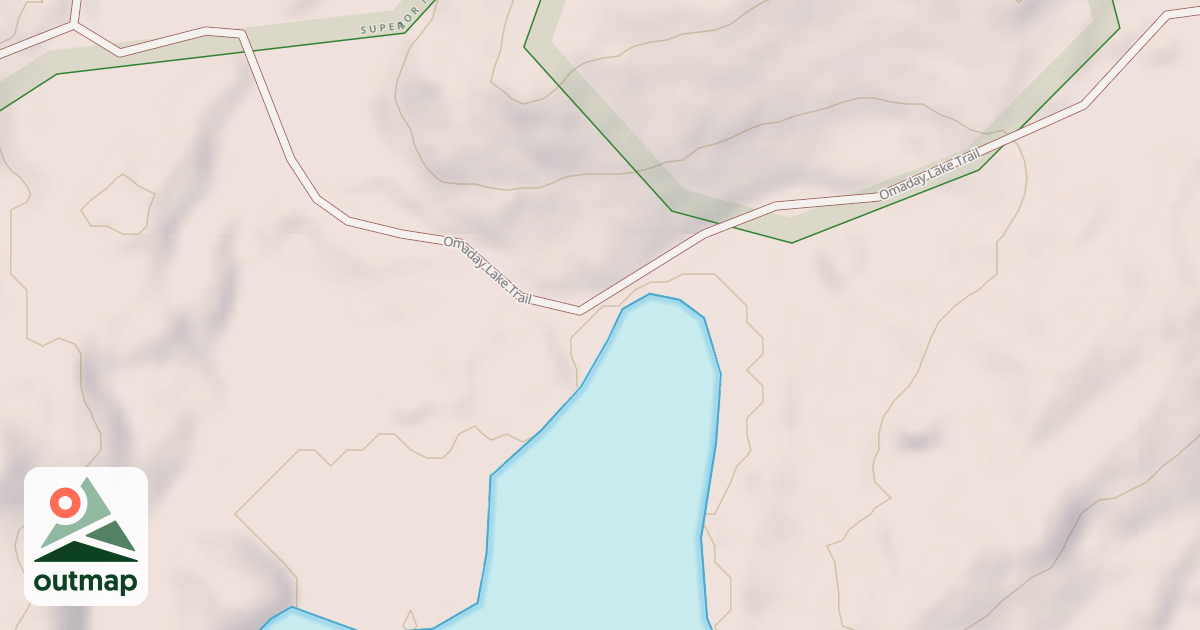Map of OMADAY LAKE SPUR A