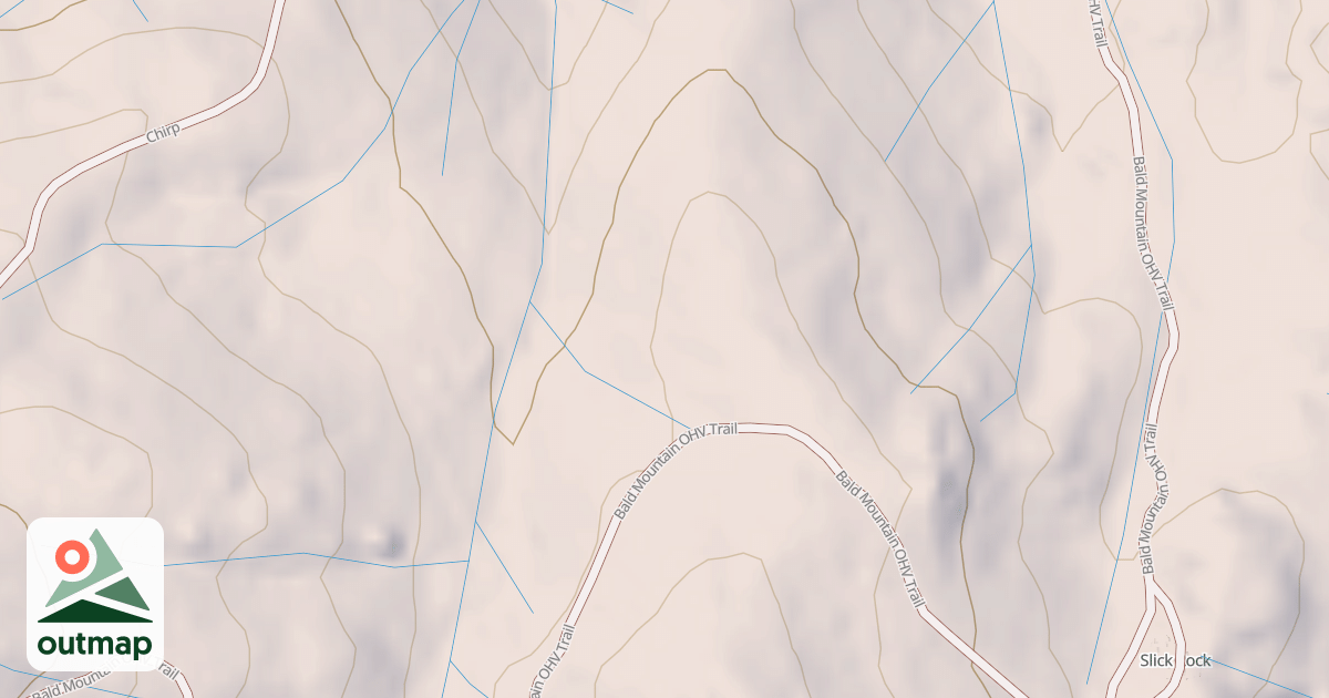 Map of BALD MOUNTAIN T8