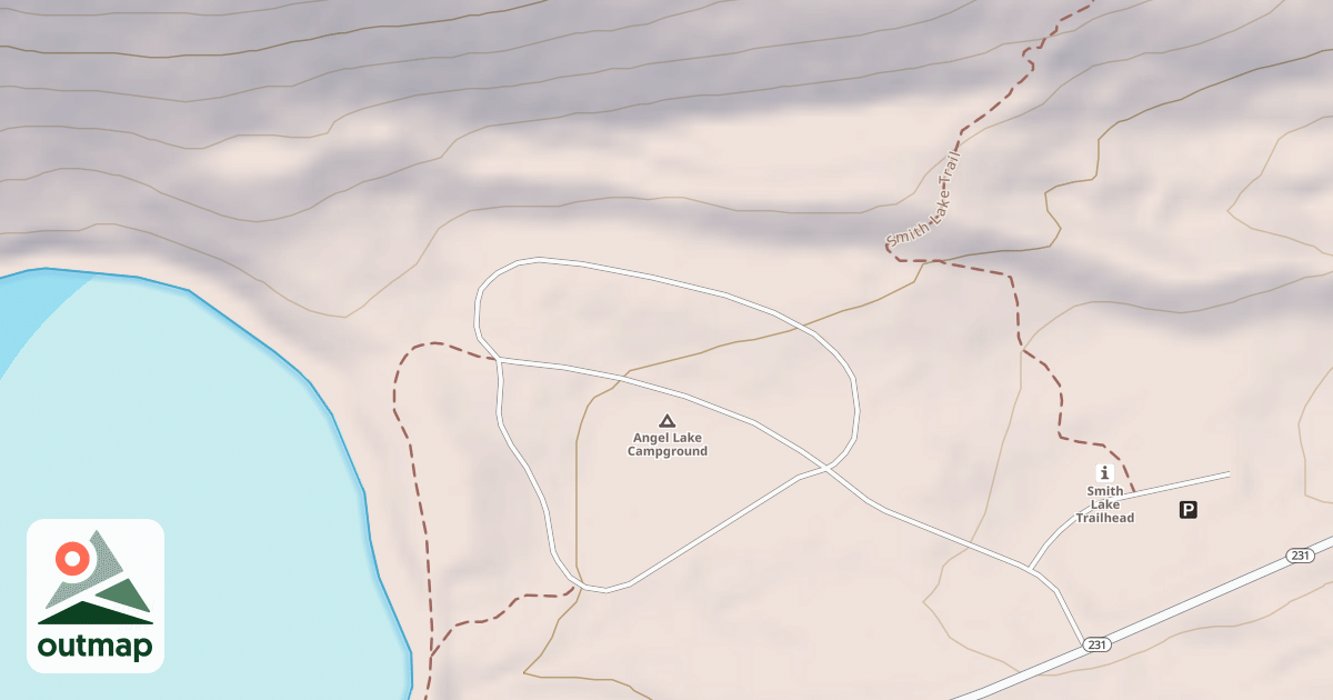 Map of ANGEL LAKE CG LOOP B