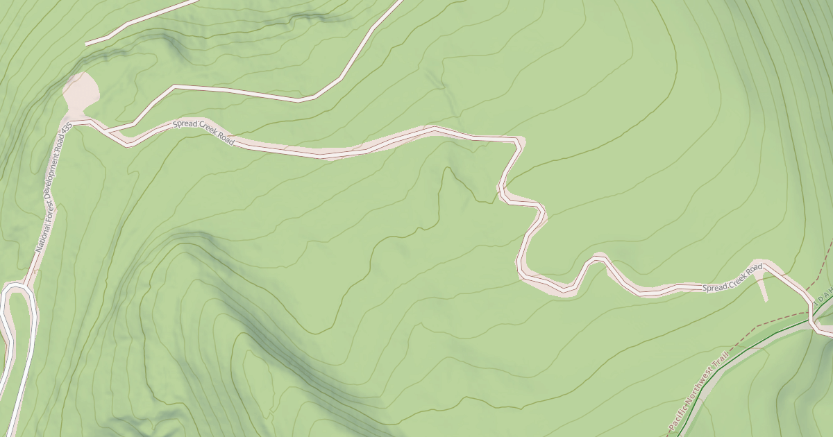 Map preview of DEER CREEK SPREAD CREEK