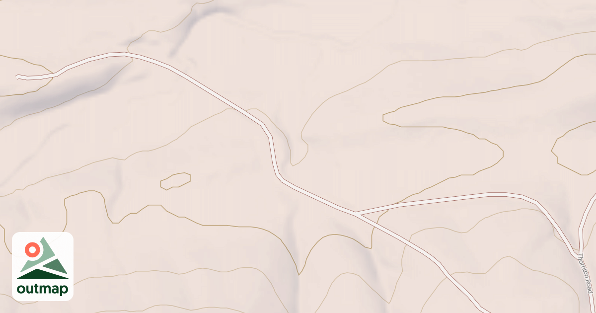 Map of THORNTON SPUR