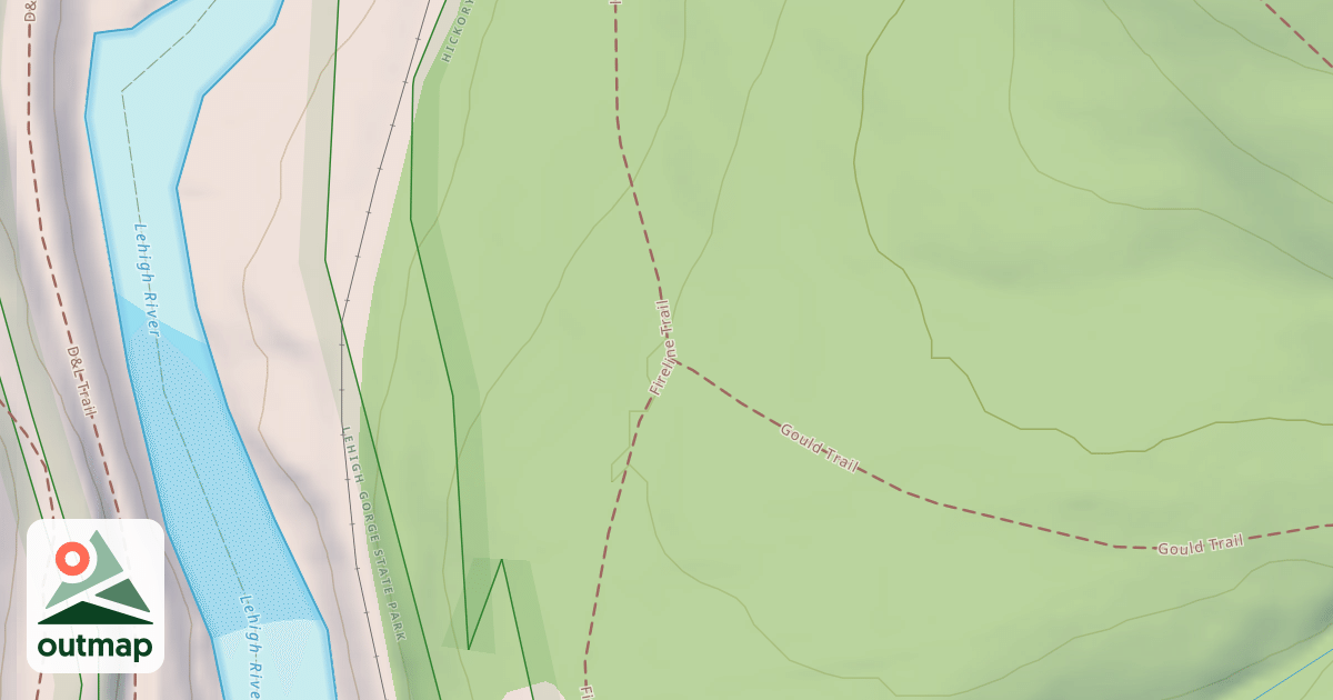 Map of Hickory Run State Park Trails