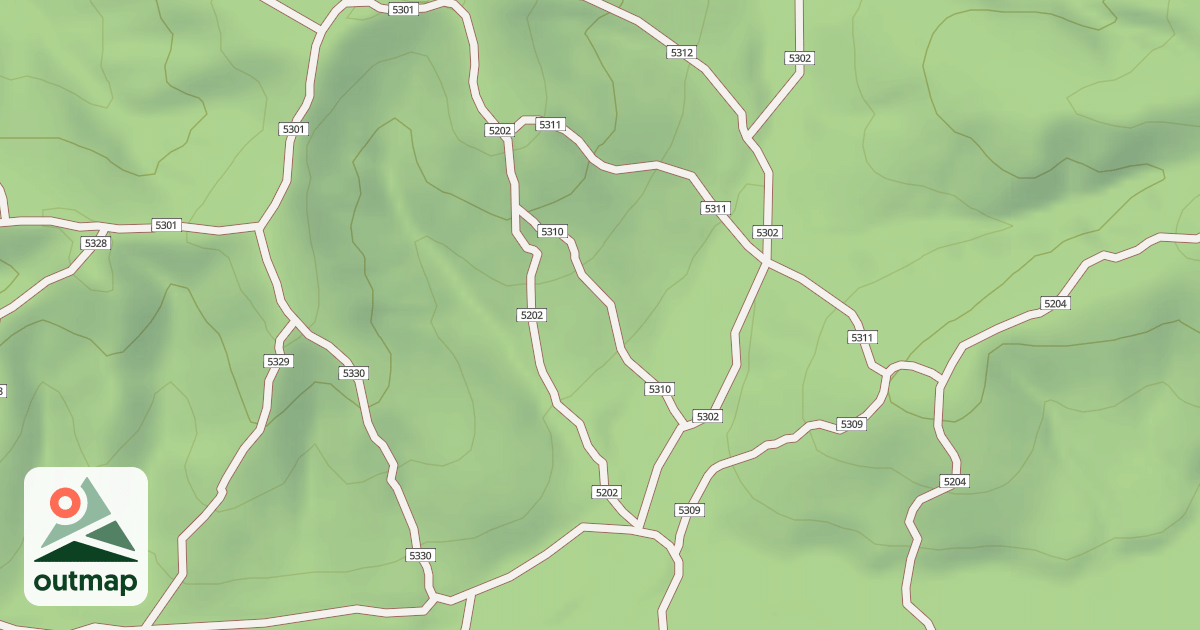 Map of USFS Motor Vehicle Use Map Trails 19739