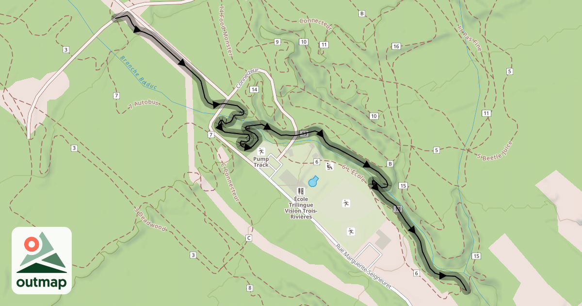 Map of 13 Roller Coaster