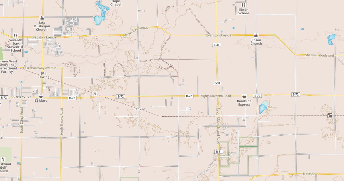 Map preview of Musketawa State Trail