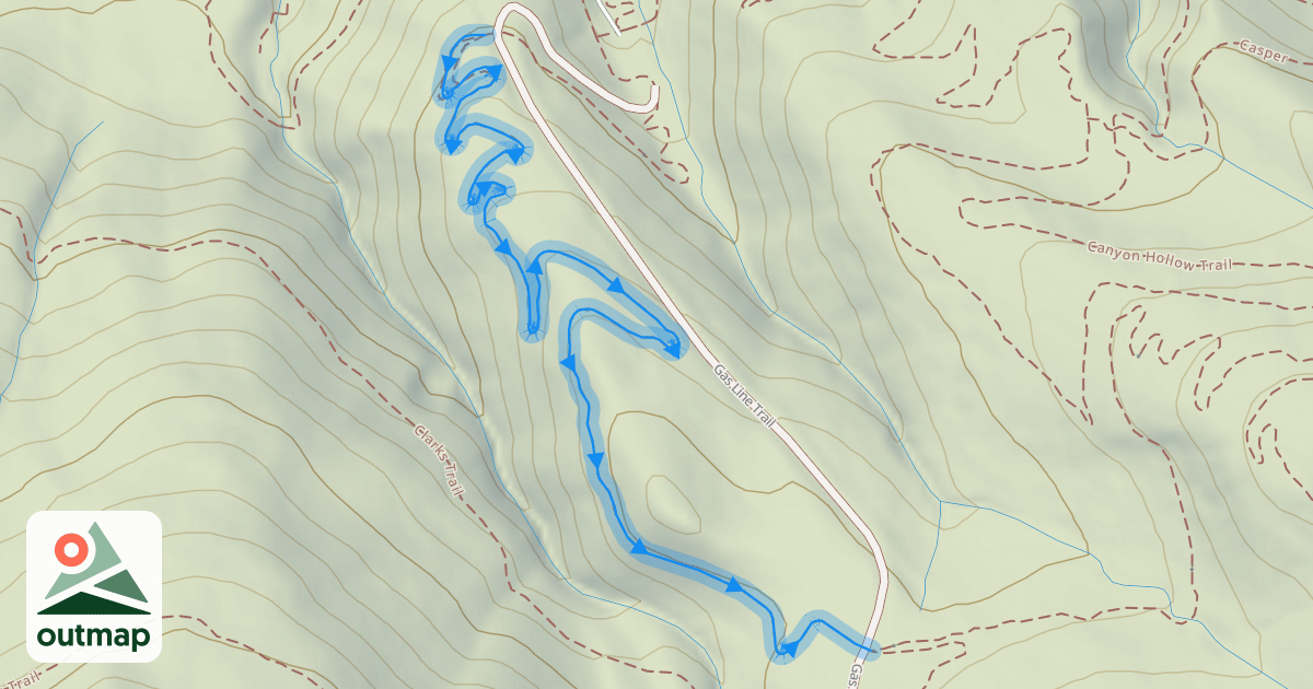 Map of Rush Trail
