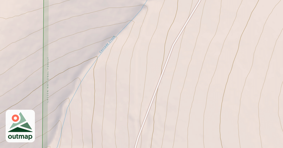 Map of CASCADE CREEK SPUR