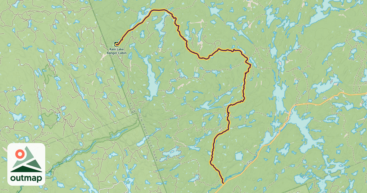 Map of Western Uplands Trail