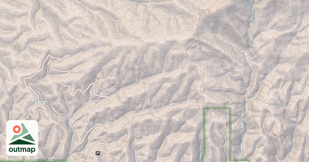Map of Windy Gap Bike