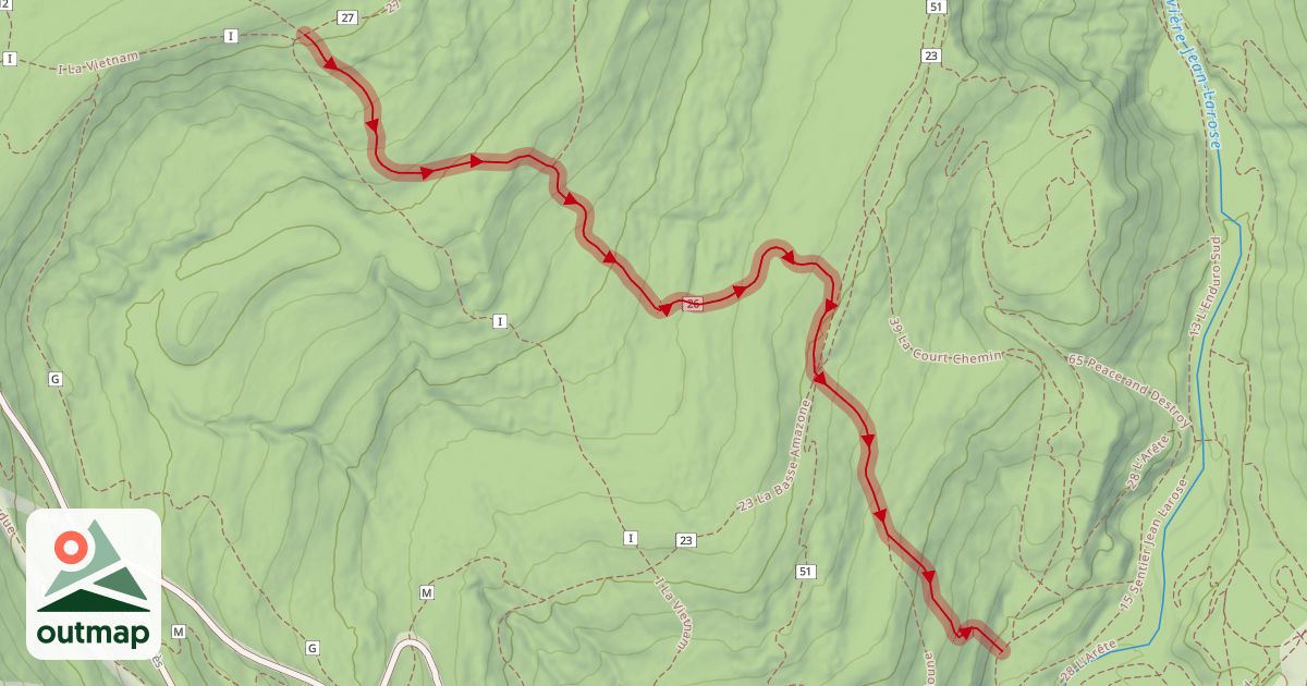 Map of 26 L'Érablière