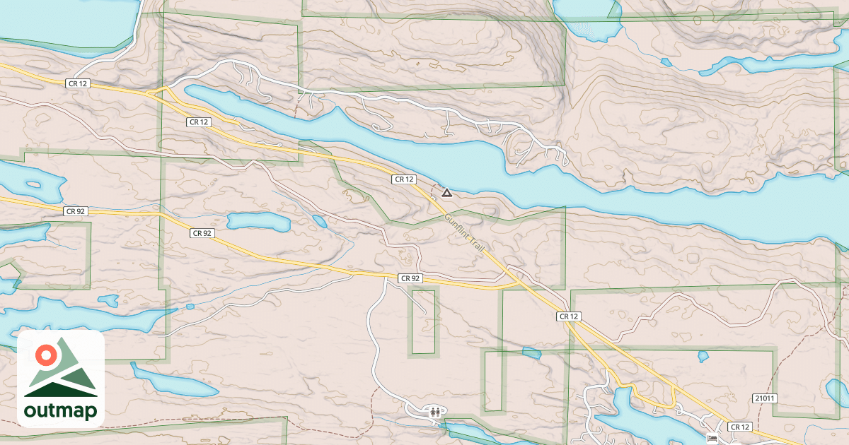 Map of Gunflint Trails Snowmobile
