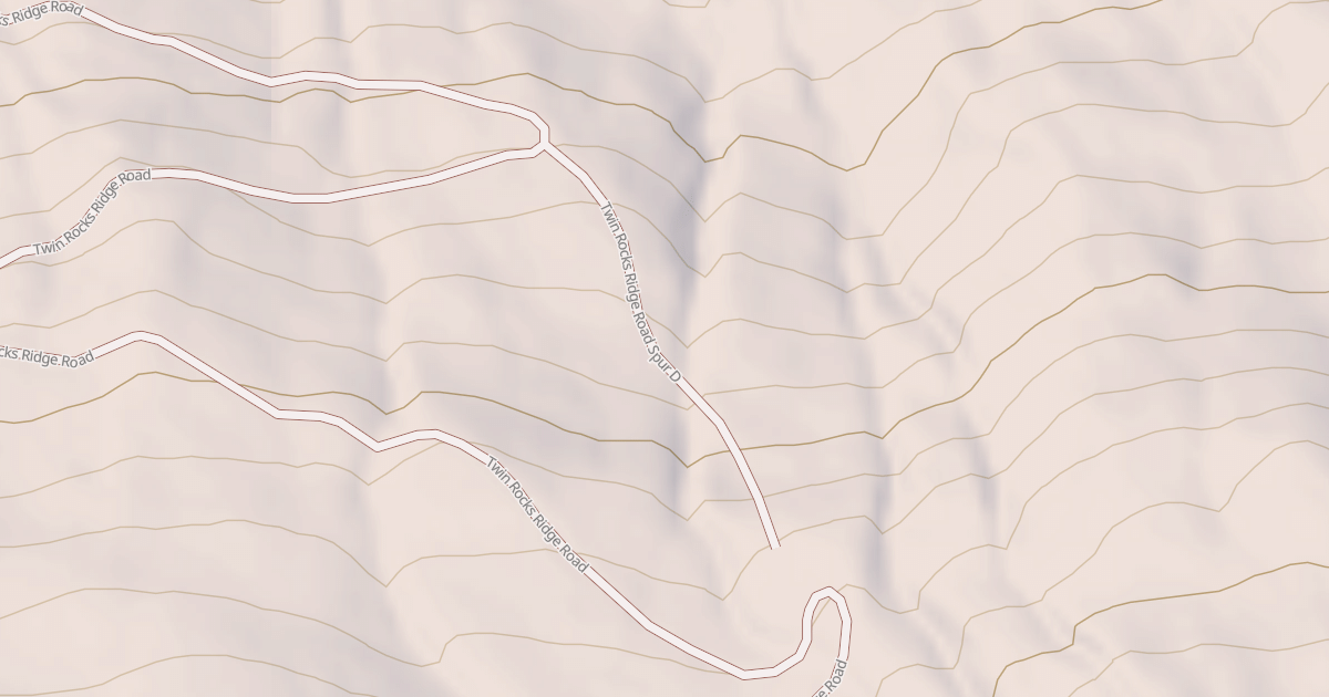 Map preview of TWIN ROCKS RIDGE SPUR D